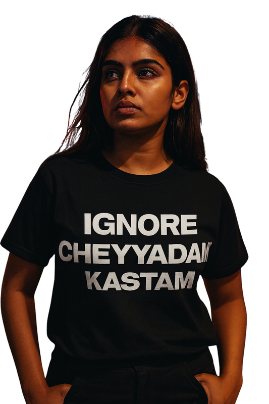 Ignore cheyyadam kastam T-Shirt | Stylish Streetwear for Women